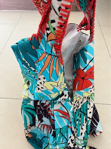 Kız Çocuk  Elbise-Koton - Görsel 4