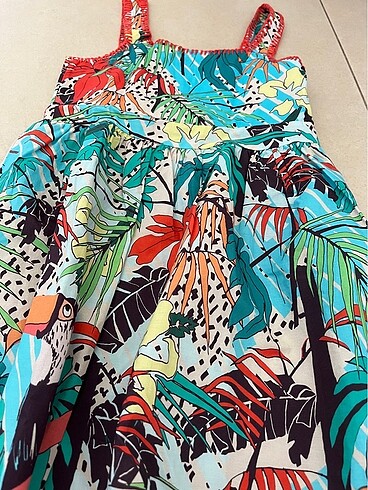 Kız Çocuk  Elbise-Koton - Görsel 2