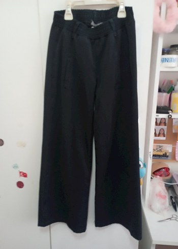 Siyah Rahat Kesim bol paça kız cocukPantolon - Görsel 3