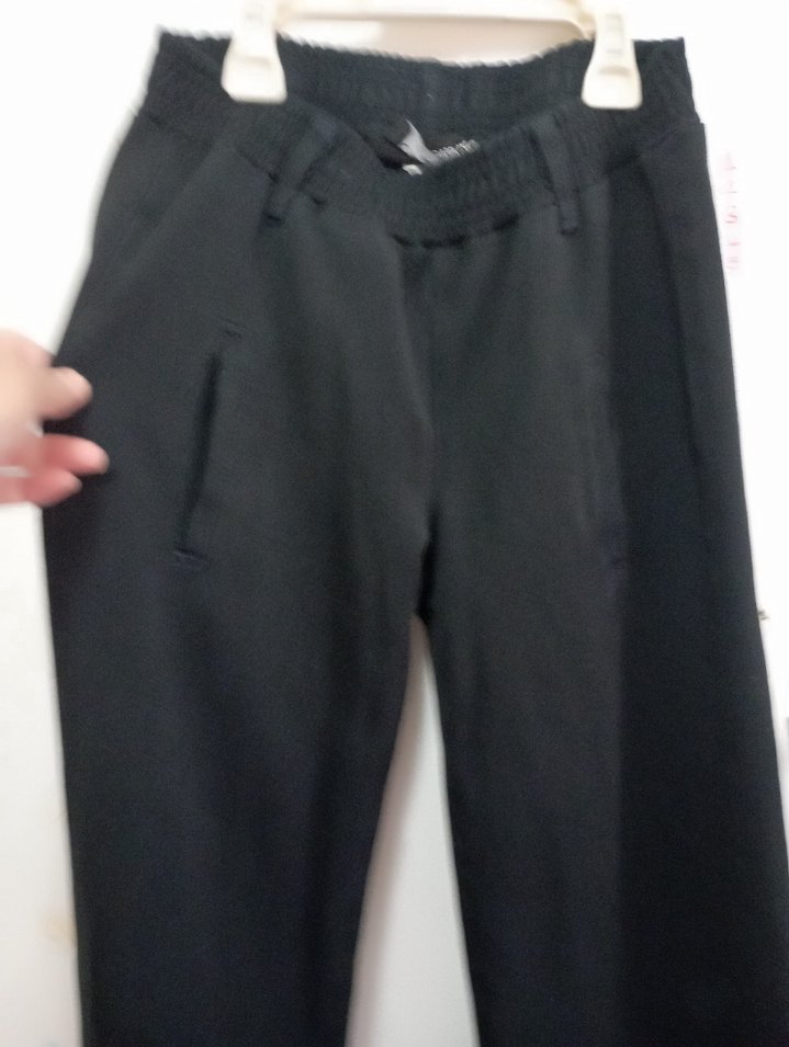 Siyah Rahat Kesim bol paça kız cocukPantolon - Görsel 2