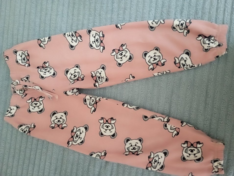 Pembe Baskılı Çocuk polar pijama - Görsel 3