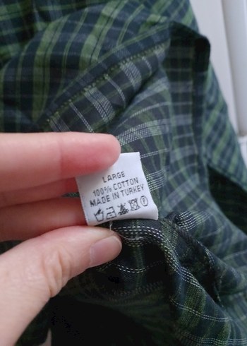 xl Beden yeşil Renk Kadın Uzun Kollu Salaş Gömlek