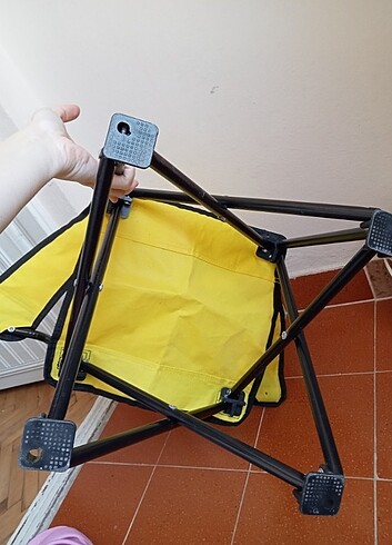 Beden sarı Renk Çocuk kamp sandalyesi