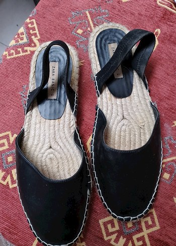 #Zara Minimalist Dolgu Topuklu Kadın espadril - Görsel 5