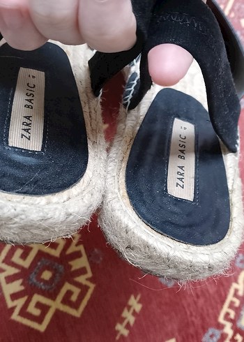 #Zara Minimalist Dolgu Topuklu Kadın espadril - Görsel 9