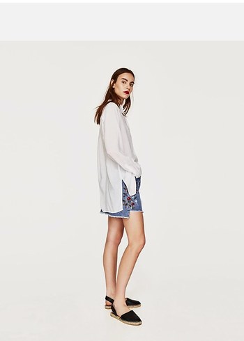 #Zara Minimalist Dolgu Topuklu Kadın espadril - Görsel 2