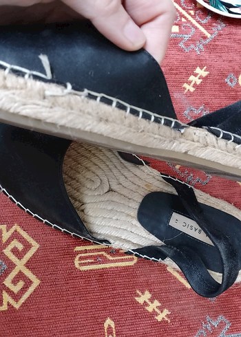 #Zara Minimalist Dolgu Topuklu Kadın espadril - Görsel 8