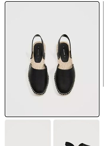 #Zara Minimalist Dolgu Topuklu Kadın espadril - Görsel 3
