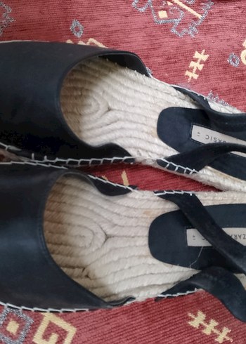 #Zara Minimalist Dolgu Topuklu Kadın espadril - Görsel 10