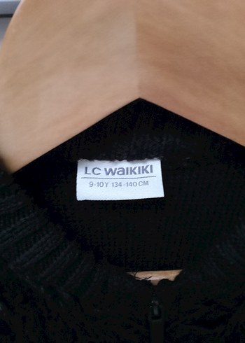 Siyah Kürklü Yün Çocuk Yelek - Görsel 3