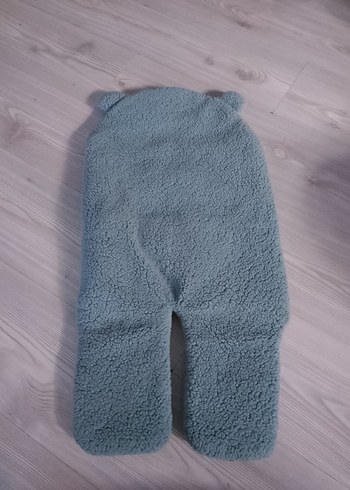 Migie Bebek Kundak 0-4 Ay Gri Peluş - Görsel 2