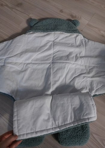 Migie Bebek Kundak 0-4 Ay Gri Peluş - Görsel 4