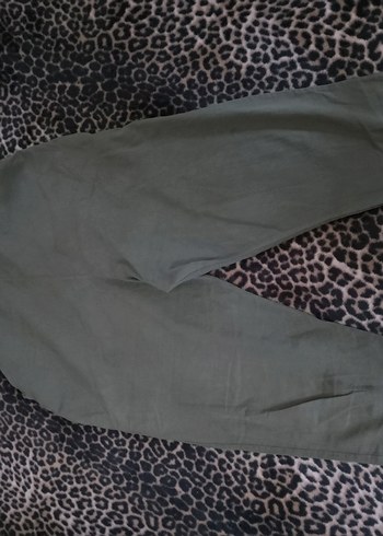 Kadın Haki Keten Salaş Midi Tulum - Görsel 5