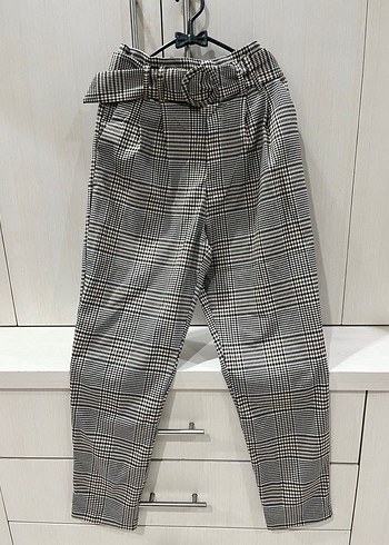 Zara Sik Ekose Kumas Pantolon