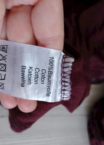 Bordo V Yaka Erkek Triko Pijama Üstü - Görsel 2