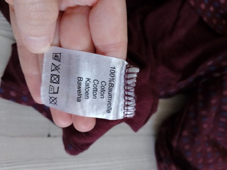 Bordo V Yaka Erkek Triko Pijama Üstü - Görsel 2