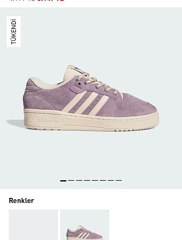 adidas rivalry low kadın günlük ayakkabi 38,5numara
