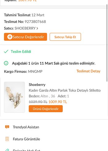 Shoeberry Altın Parlak Tokalı Stiletto