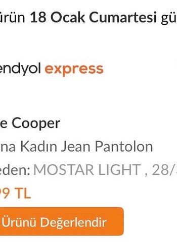 Ispanyol paca vintage jean pantolon - Görsel 3