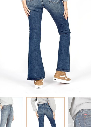 Ispanyol paca vintage jean pantolon - Görsel 2