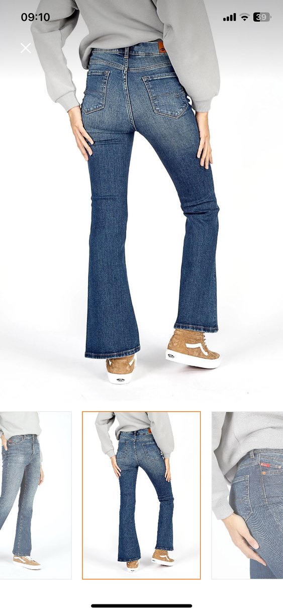 Ispanyol paca vintage jean pantolon - Görsel 2