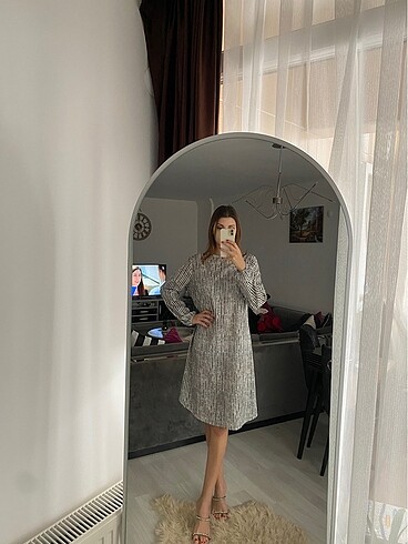 Çizgi Detay Elbise & Tunik
