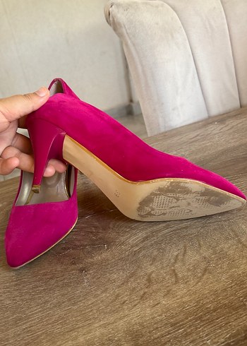 Diğer Pembe Süet Yüksek Topuklu Stiletto