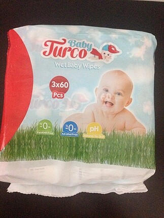 3 PAKET BABY TURO ISLAK MENDİL.