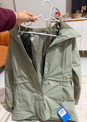 Mine yeşili Midi Kadın Columbia Fermuarlı Kapüşonlu - Görsel 4