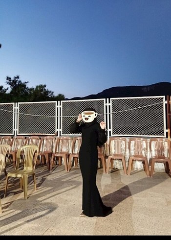 Trendyol & Milla Siyah Uzun Drapeli Gotik Kadın Elbise