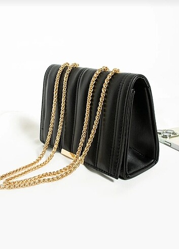 Kadın zincirli el ve omuz çantası - Görsel 3