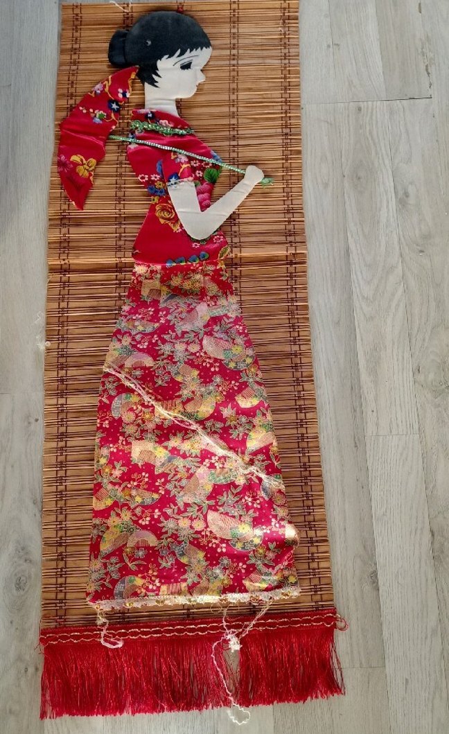 Nakışlı Kırmızı Mini Bohem Elbise çanta sandik - Görsel 4