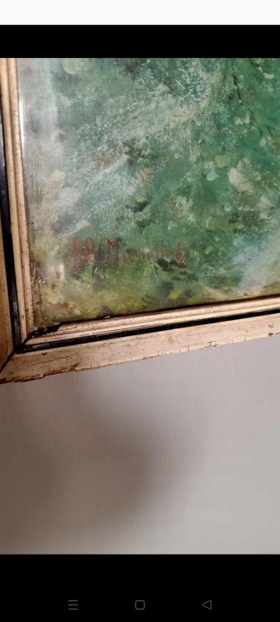 Altın Renkli Çerçeveli Klasik Peyzaj Tablo - Görsel 2