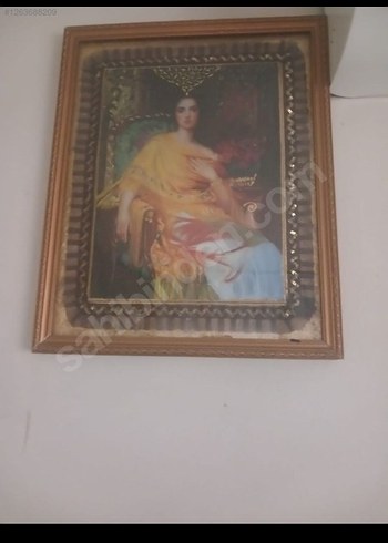 Altın Parlak Detaylı Kadın Figürlü Tablo - Görsel 2