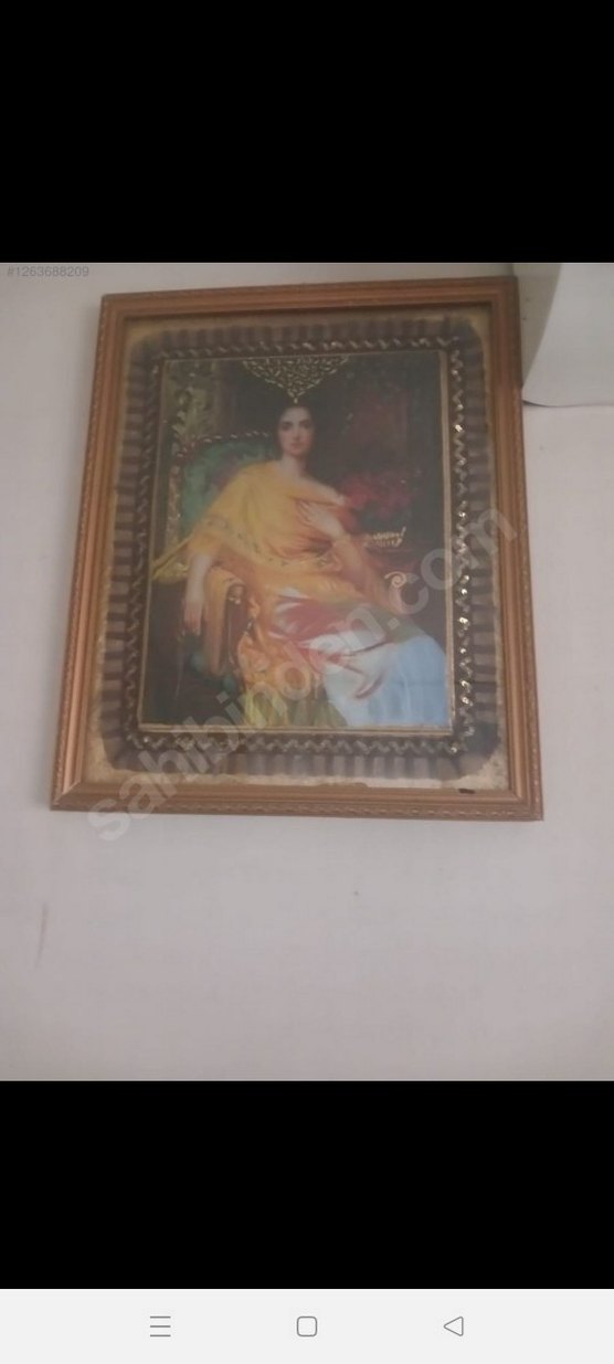 Altın Parlak Detaylı Kadın Figürlü Tablo - Görsel 2