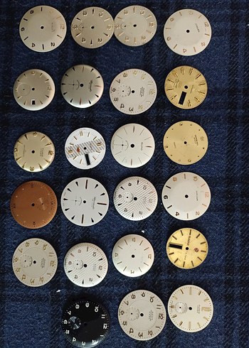 Vintage Erkek Saat Kadranları Seti - Görsel 6