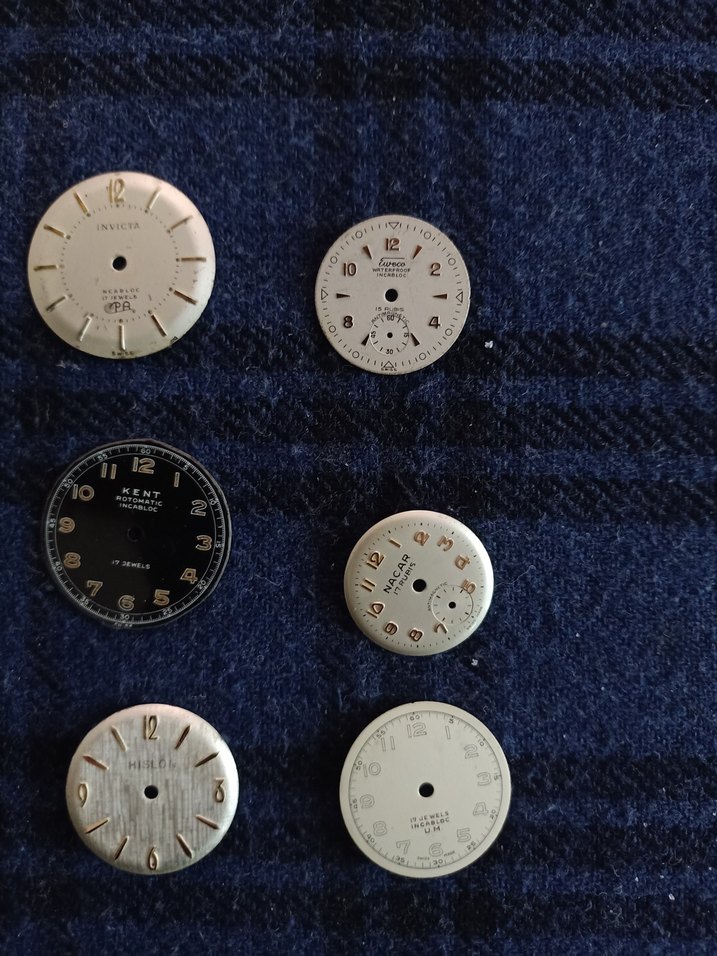 Vintage Erkek Saat Kadranları Seti - Görsel 3