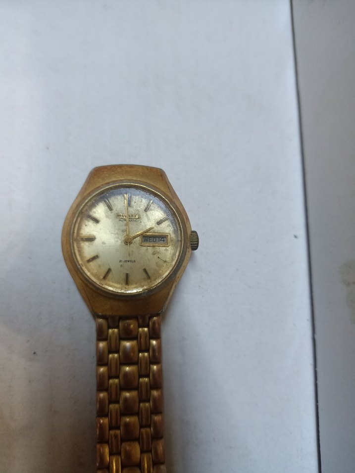 Vintage Erkek Gri Metal Saat Kasa ve Kordon - Görsel 3