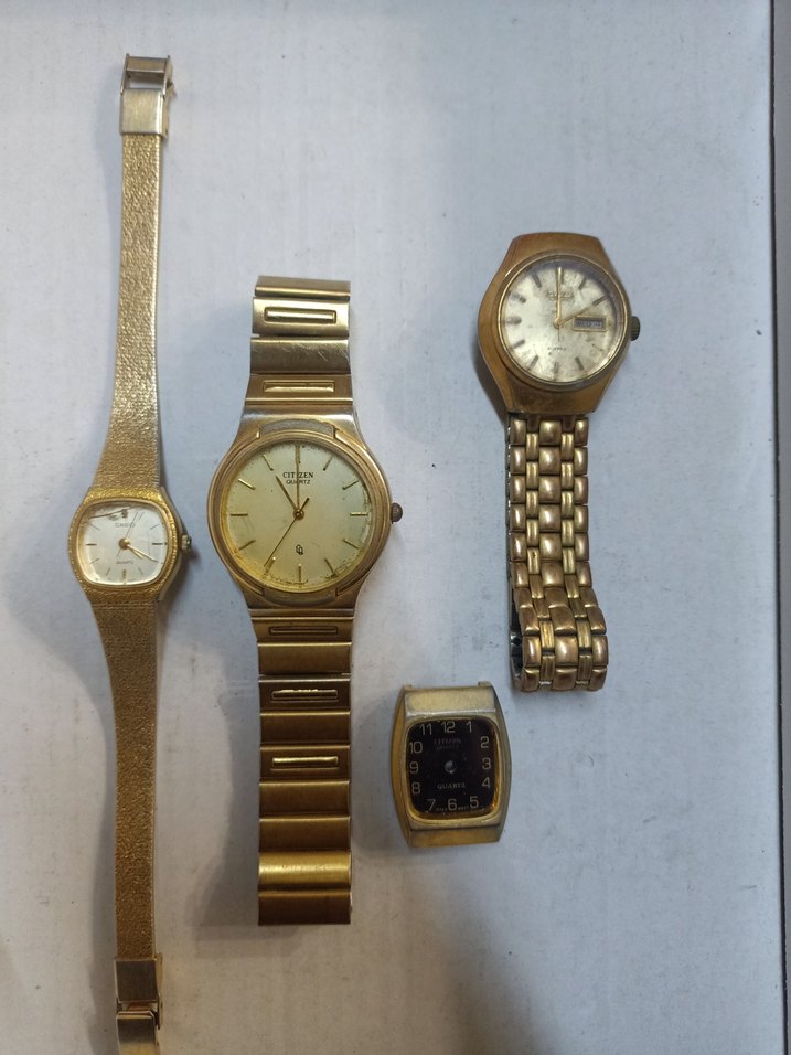 Vintage Erkek Gri Metal Saat Kasa ve Kordon - Görsel 2