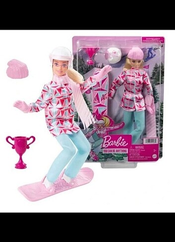 Barbie Kariyer Snowboard Bebeği