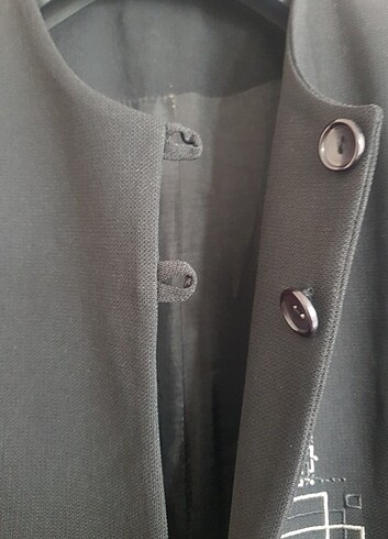 diğer Beden siyah Renk Uzun blazer ceket 1 beden 36/ 38 uygun