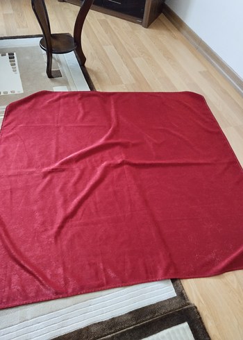Beden bordo, kare, kadife, Masa Örtüsü