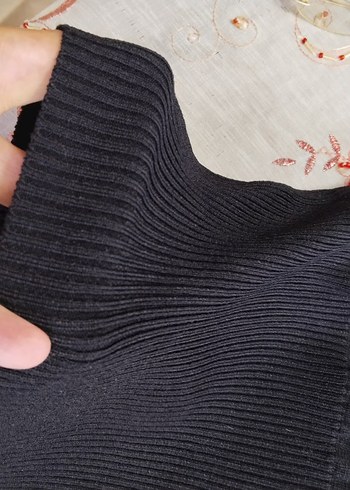 Siyah V Yaka triko büstiyer s beden - Görsel 7