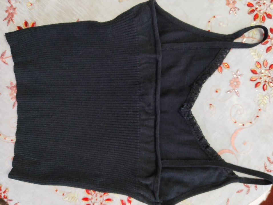 Siyah V Yaka triko büstiyer s beden - Görsel 4