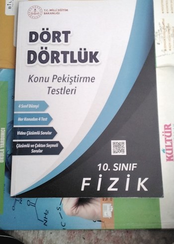 10. Sınıf Fizik Konu Pekiştirme Testleri Kitabı