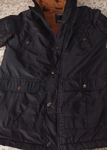 Düğmeli Siyah Erkek Midi Mont - Görsel 2