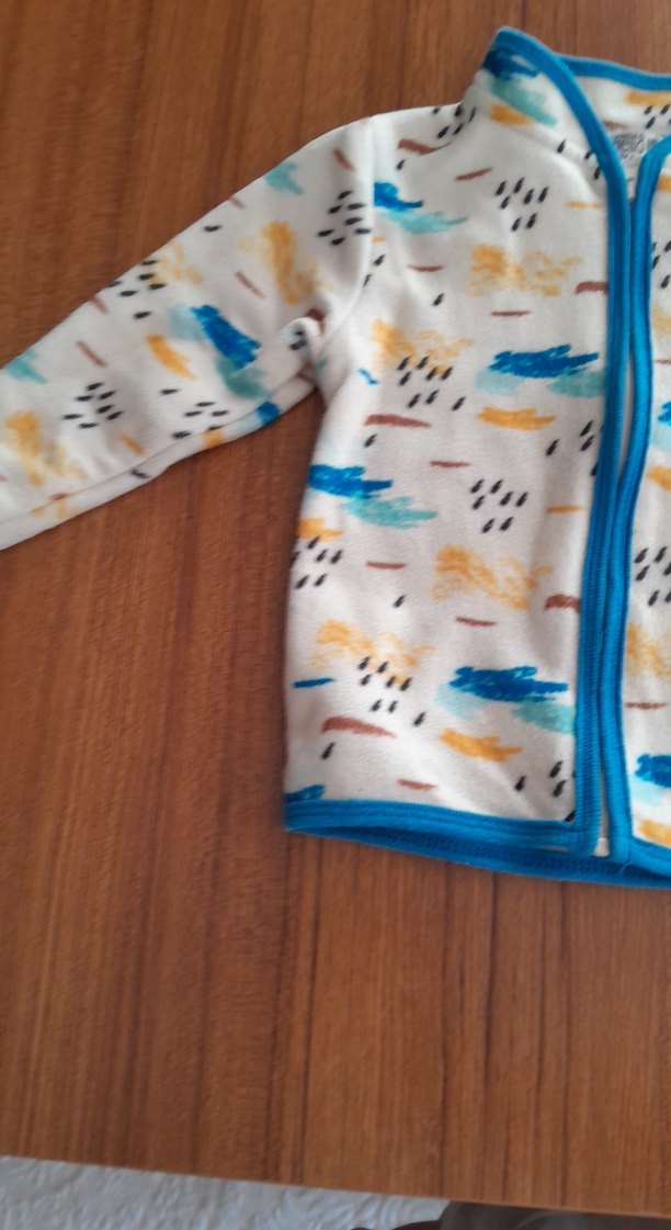 Renkli Desenli Fermuarlı Bebek Tulumu - Görsel 3