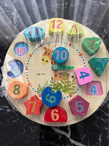Woodentoys ahşap eğitici saat