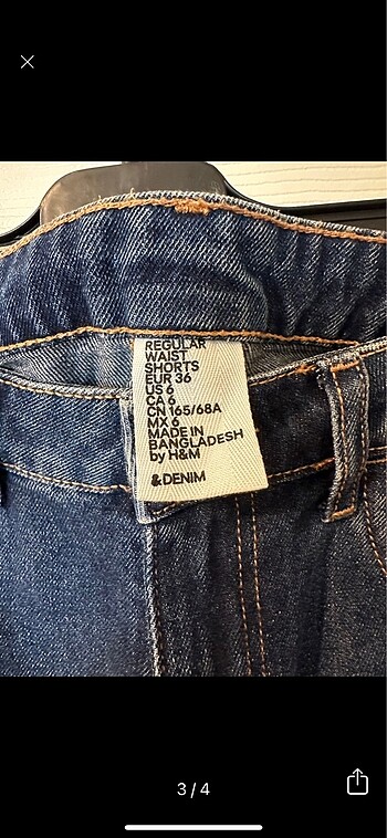 36 Beden JEAN ŞORT