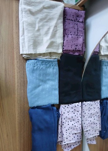 Kahverengi Keten Kadın Şal - Görsel 3